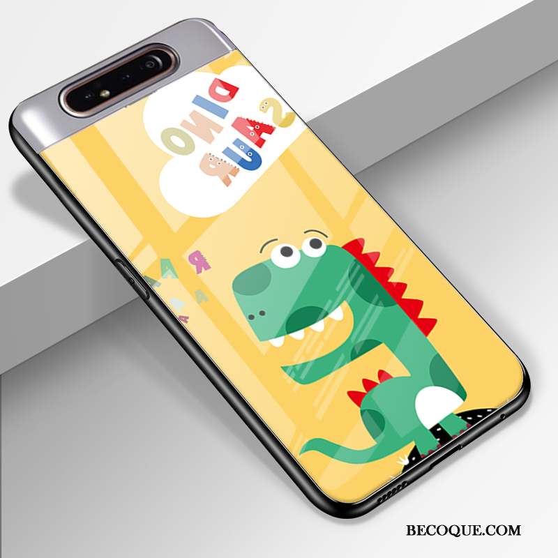 Samsung Galaxy A80 Coque Charmant Étui Incassable Protection Vert Personnalité