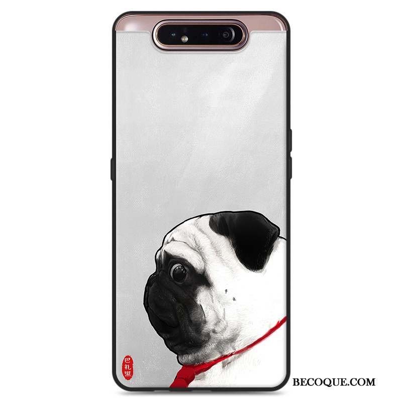 Samsung Galaxy A80 Coque De Téléphone Étui Fluide Doux Amoureux Personnalité Silicone