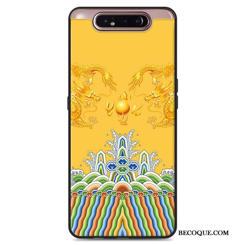 Samsung Galaxy A80 Coque De Téléphone Étui Fluide Doux Amoureux Personnalité Silicone