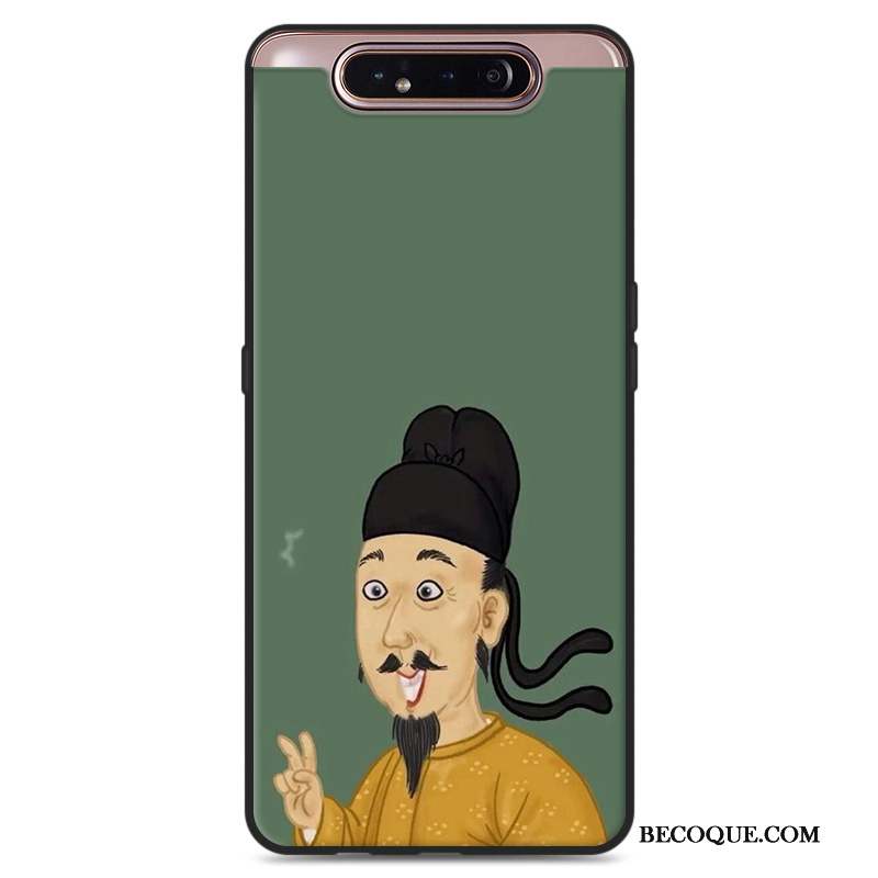 Samsung Galaxy A80 Coque De Téléphone Étui Fluide Doux Amoureux Personnalité Silicone