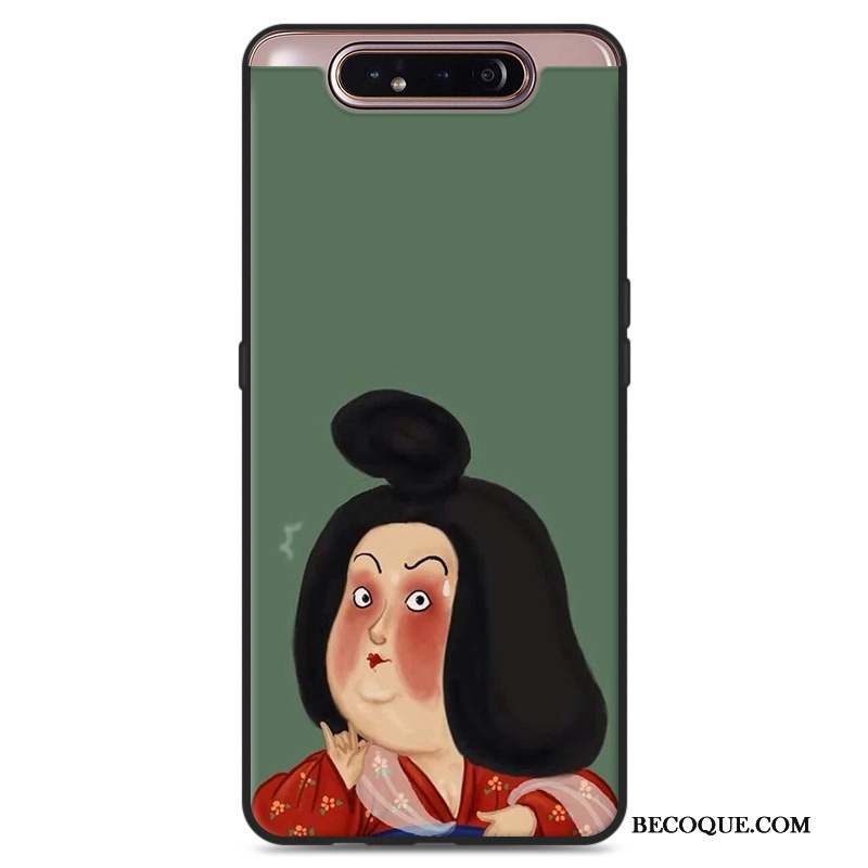 Samsung Galaxy A80 Coque De Téléphone Étui Fluide Doux Amoureux Personnalité Silicone