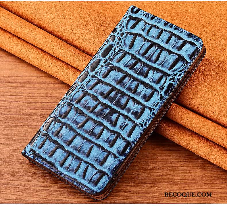 Samsung Galaxy A80 Coque Étui En Cuir Silicone Tout Compris Crocodile Housse