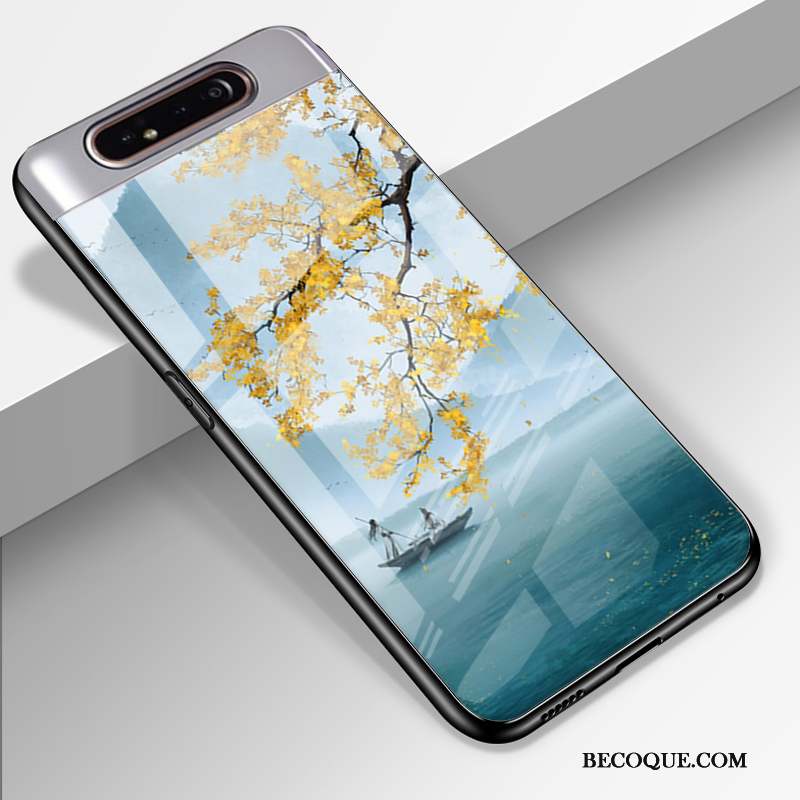 Samsung Galaxy A80 Coque Étui Incassable Protection Verre Dessin Animé Silicone