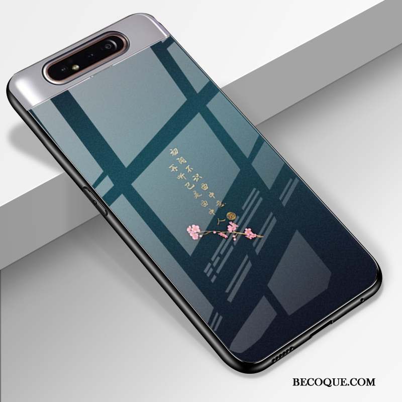 Samsung Galaxy A80 Coque Étui Incassable Protection Verre Dessin Animé Silicone