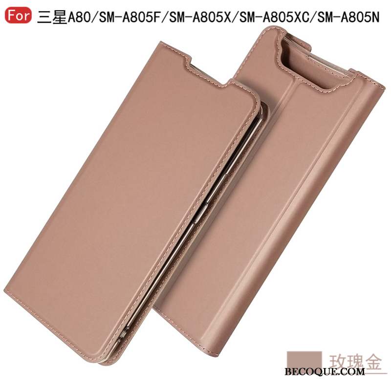 Samsung Galaxy A80 Personnalité Coque De Téléphone Protection Carte Étui En Cuir Business