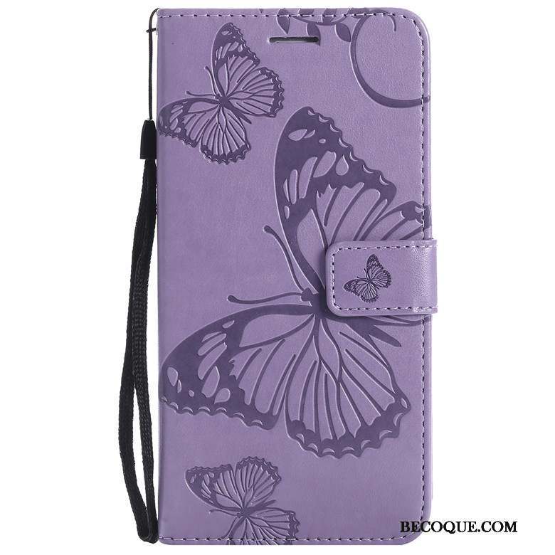 Samsung Galaxy A8s Or Rose Fleurs De Papillons Incassable Étui En Cuir Clamshell Coque De Téléphone