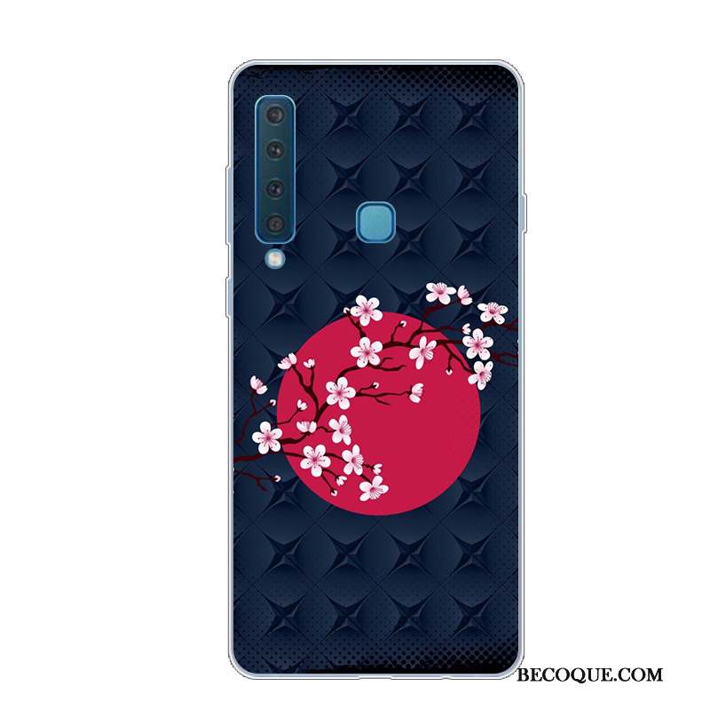 Samsung Galaxy A9 2018 Personnalité Coque De Téléphone Dessin Animé Imprimé Rouge Étui