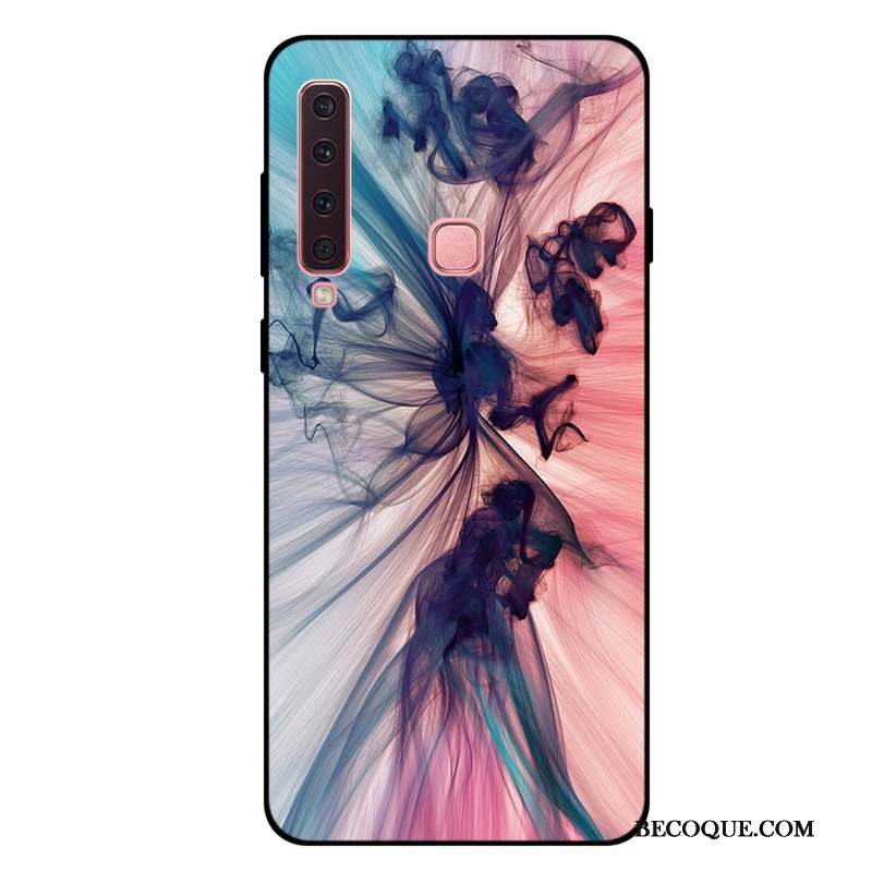 Samsung Galaxy A9 2018 Rose Étui Fluide Doux Frais Tout Compris Coque De Téléphone