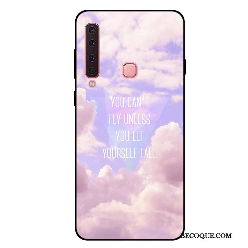 Samsung Galaxy A9 2018 Rose Étui Fluide Doux Frais Tout Compris Coque De Téléphone