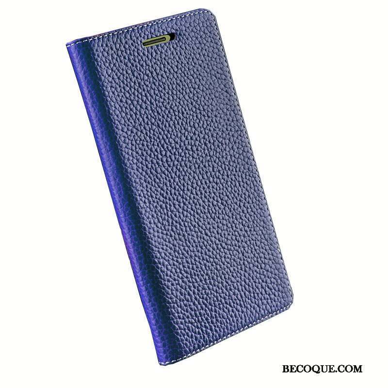 Samsung Galaxy A9 Coque De Téléphone Cuir Véritable Simple Téléphone Portable Housse Étui