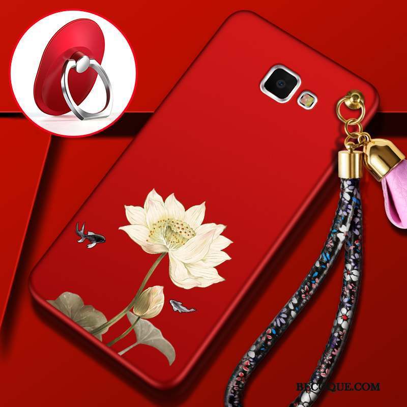 Samsung Galaxy A9 Haute Étui Coque Rouge De Téléphone Protection