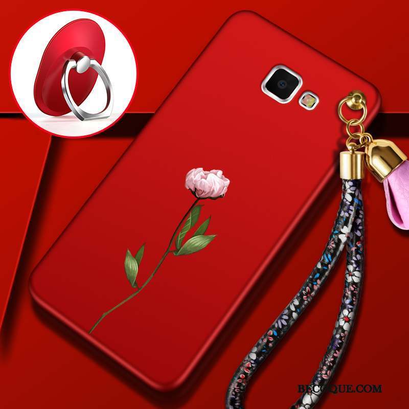 Samsung Galaxy A9 Haute Étui Coque Rouge De Téléphone Protection