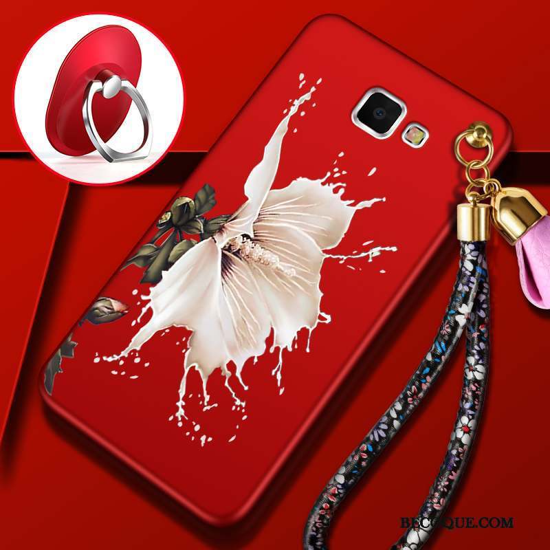 Samsung Galaxy A9 Haute Étui Coque Rouge De Téléphone Protection