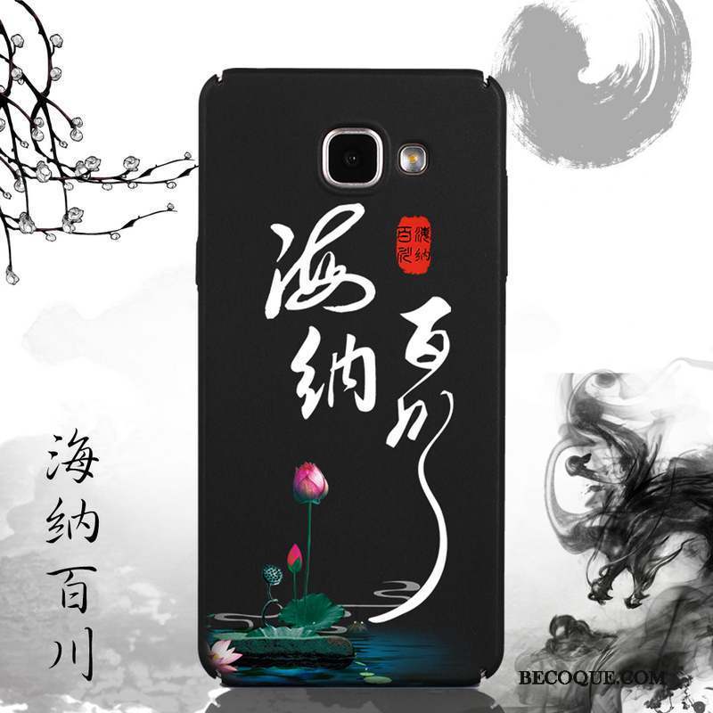 Samsung Galaxy A9 Noir Silicone Créatif Coque De Téléphone Personnalité Tout Compris