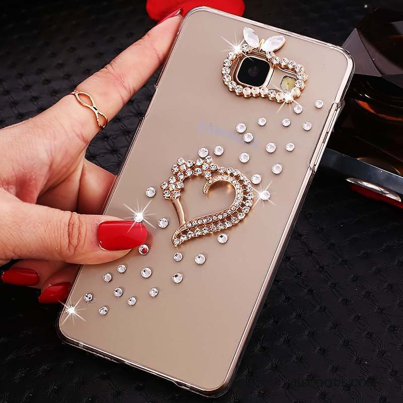 Samsung Galaxy A9 Or Protection Coque Étui De Téléphone Strass