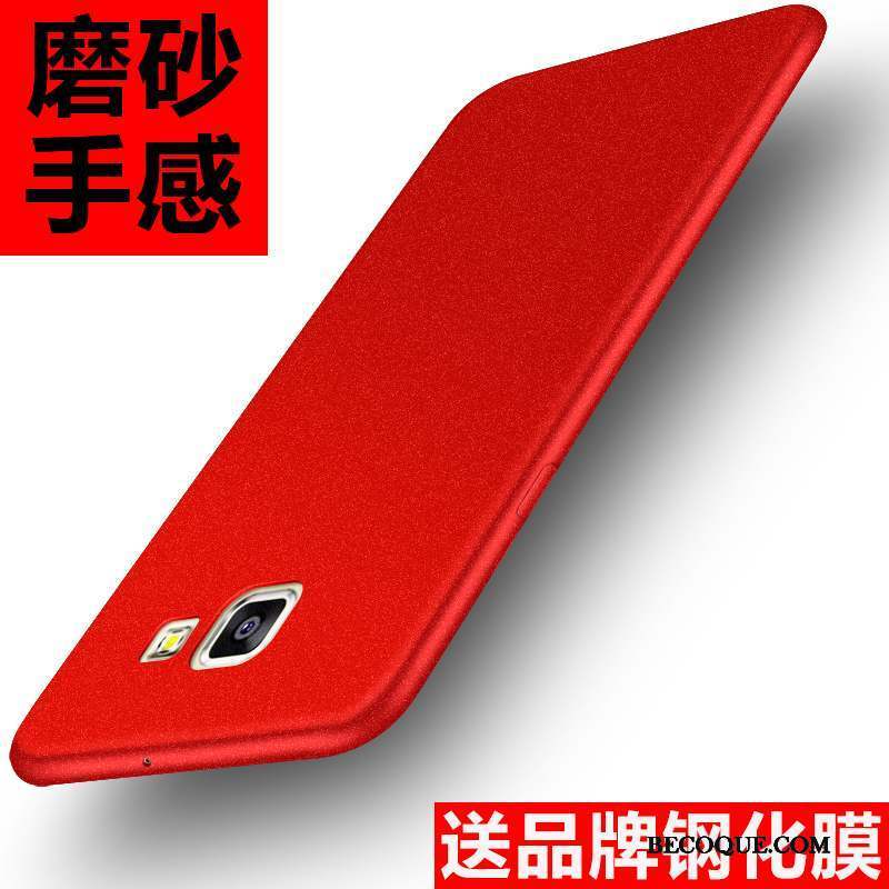Samsung Galaxy A9 Étui Rouge Coque Haute Protection Silicone