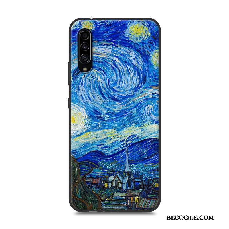 Samsung Galaxy A90 5g Blanc Protection Peinture Coque De Téléphone Paysage Étui