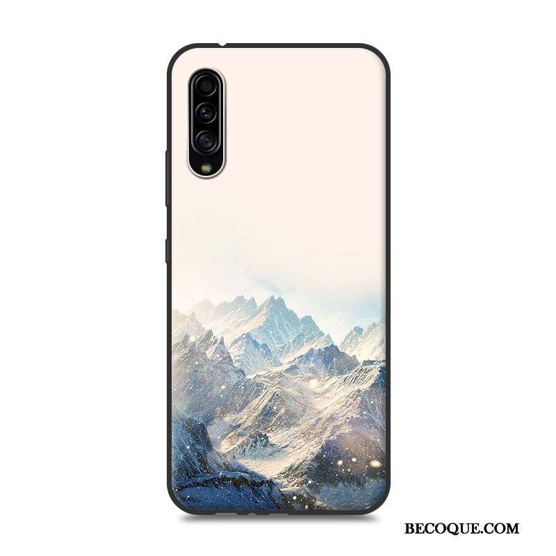 Samsung Galaxy A90 5g Blanc Protection Peinture Coque De Téléphone Paysage Étui