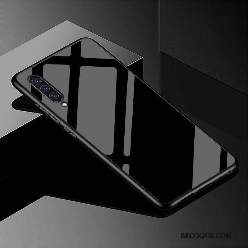 Samsung Galaxy A90 5g Coque De Téléphone Protection Luxe Couleur Unie Verre Étui