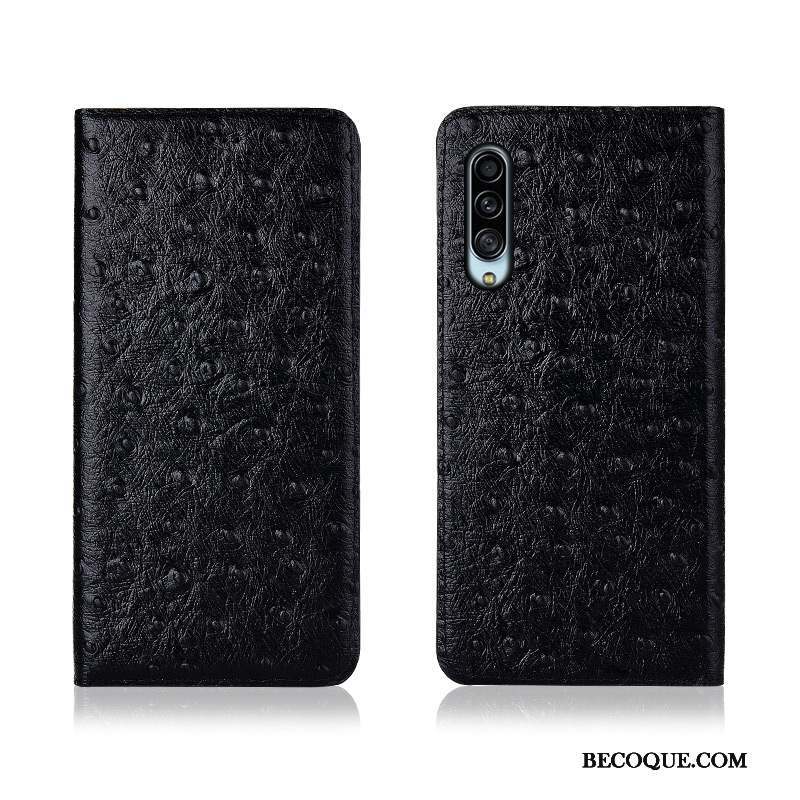 Samsung Galaxy A90 5g Coque Délavé En Daim Étui En Cuir Protection Téléphone Portable Modèle Fleurie