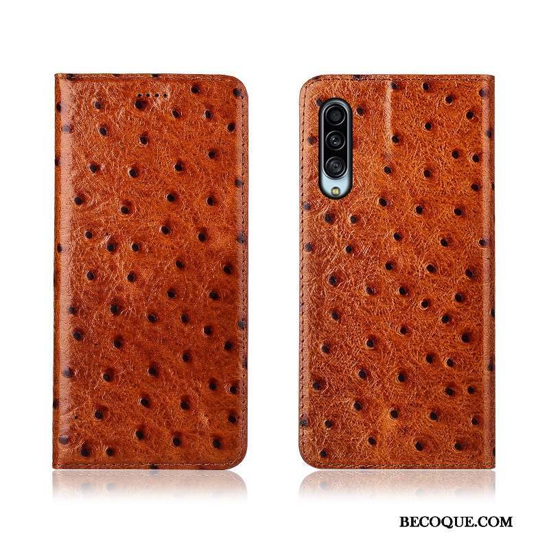 Samsung Galaxy A90 5g Coque Délavé En Daim Étui En Cuir Protection Téléphone Portable Modèle Fleurie