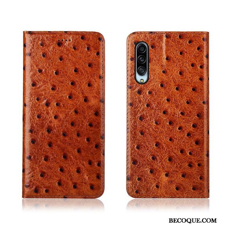 Samsung Galaxy A90 5g Coque Délavé En Daim Étui En Cuir Protection Téléphone Portable Modèle Fleurie