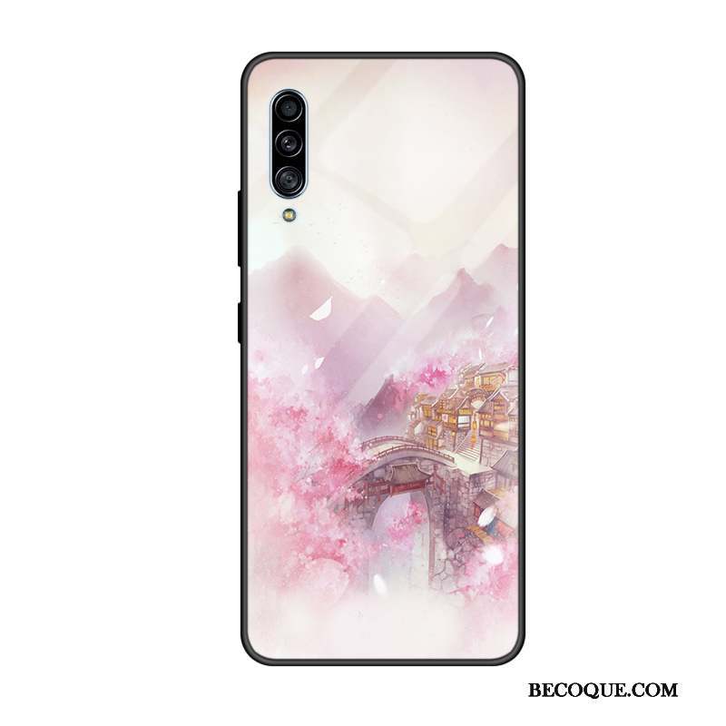 Samsung Galaxy A90 5g Difficile Coque De Téléphone Verre Personnalisé Noir