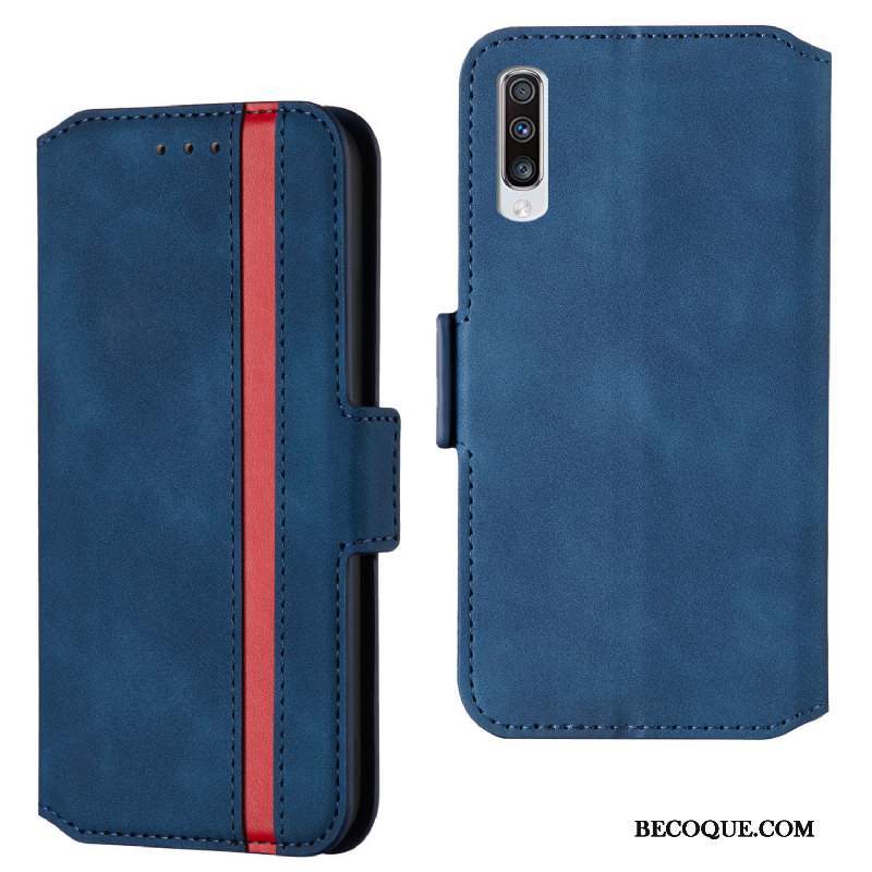 Samsung Galaxy A90 5g Incassable Tempérer Housse Étui En Cuir Membrane Coque De Téléphone