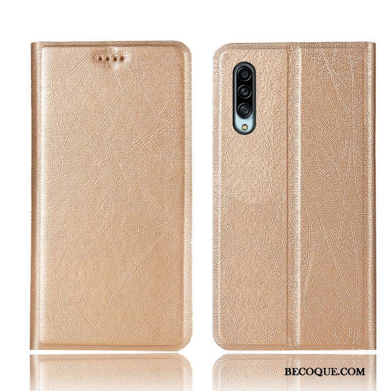 Samsung Galaxy A90 5g Protection Tout Compris Housse Or Coque De Téléphone Soie