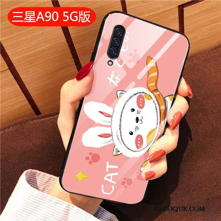 Samsung Galaxy A90 5g Tendance Coque De Téléphone Fluide Doux Silicone Rat Créatif