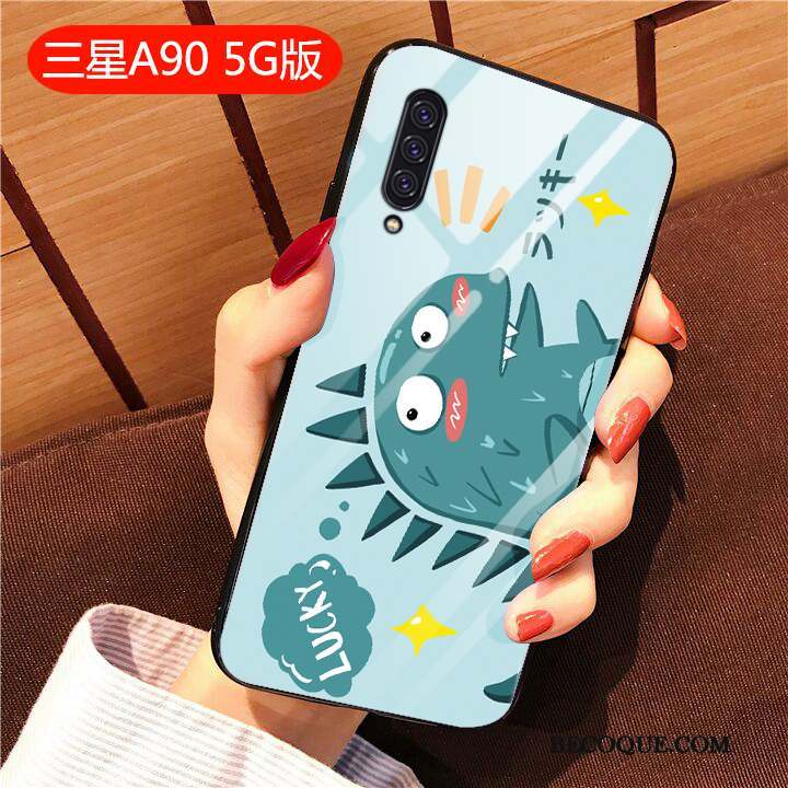 Samsung Galaxy A90 5g Tendance Coque De Téléphone Fluide Doux Silicone Rat Créatif