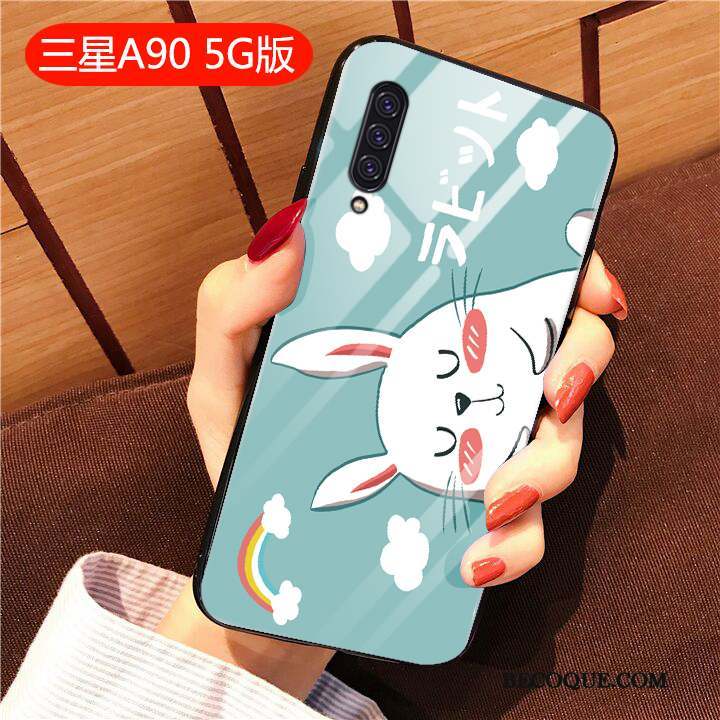 Samsung Galaxy A90 5g Tendance Coque De Téléphone Fluide Doux Silicone Rat Créatif