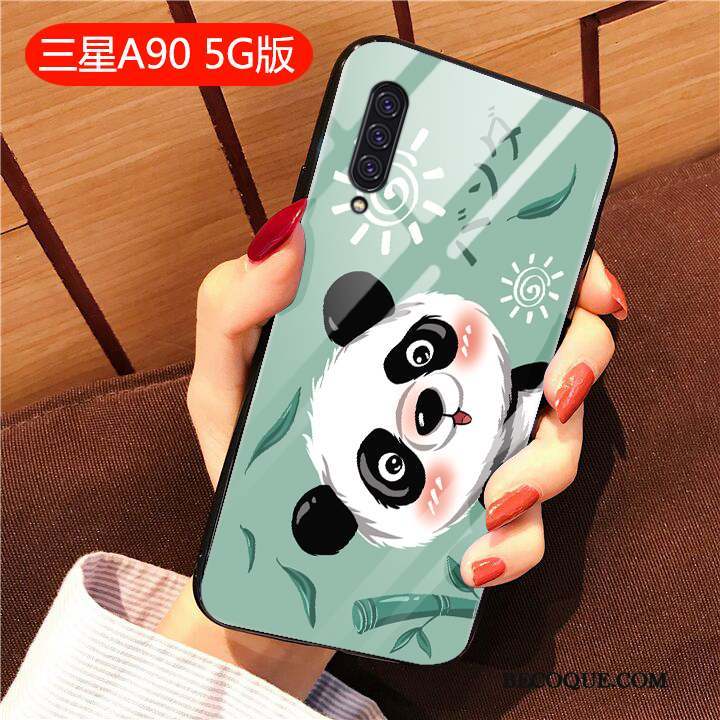 Samsung Galaxy A90 5g Tendance Coque De Téléphone Fluide Doux Silicone Rat Créatif