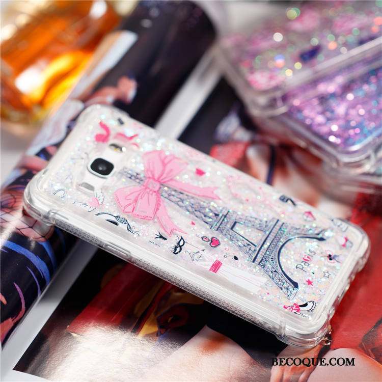Samsung Galaxy J3 2015 Quicksand Coque De Téléphone Incassable Téléphone Portable Fluide Doux Couleur