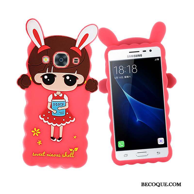 Samsung Galaxy J3 2016 Coque De Téléphone Fluide Doux Ornements Suspendus Étui Protection Dessin Animé