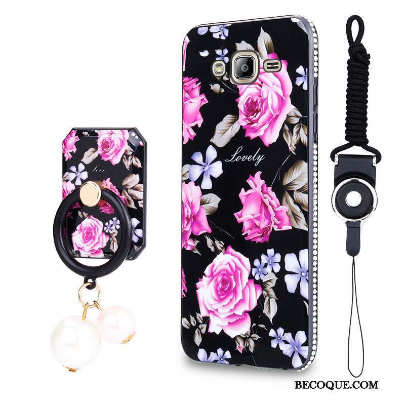 Samsung Galaxy J3 2016 Coque Fleurs Protection Étui Incassable Tout Compris Créatif