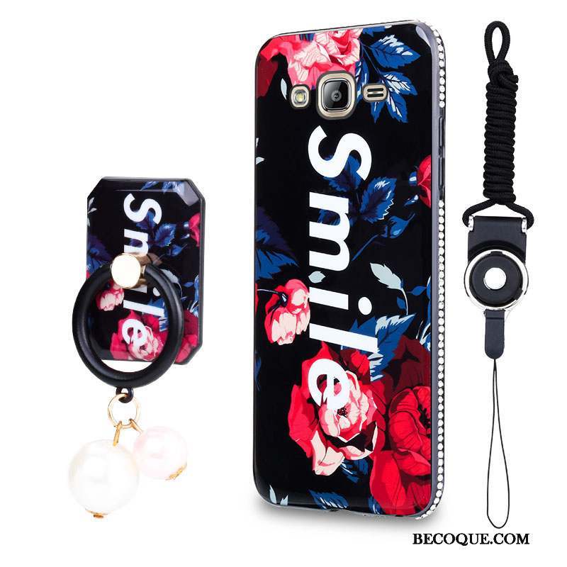 Samsung Galaxy J3 2016 Coque Fleurs Protection Étui Incassable Tout Compris Créatif