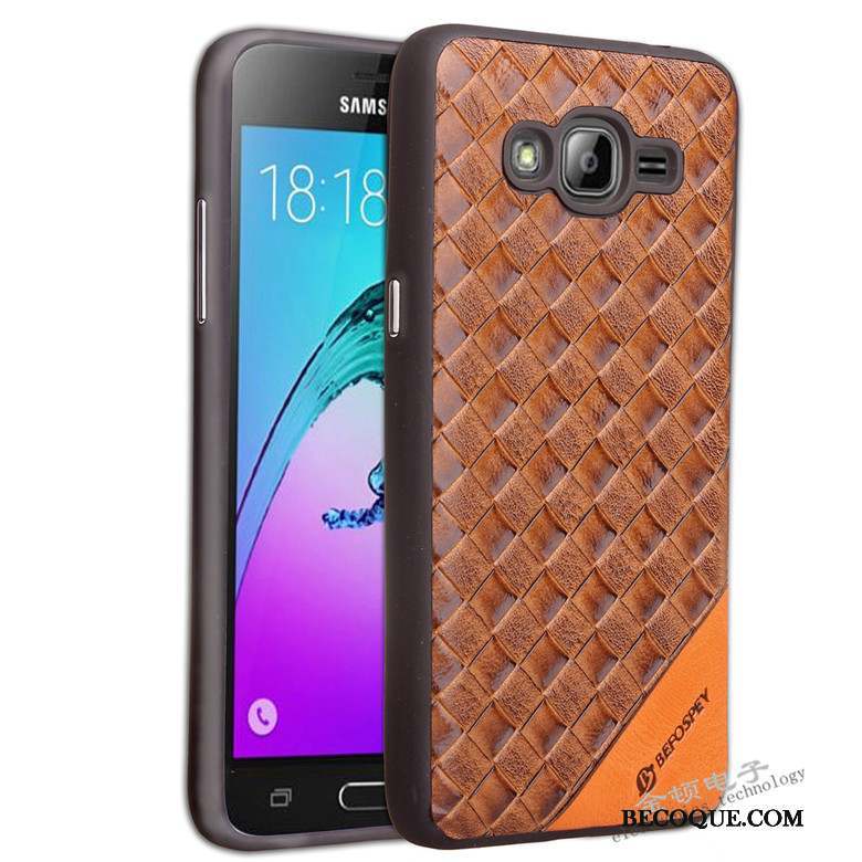 Samsung Galaxy J3 2016 Coque Protection Étui Silicone De Téléphone Délavé En Daim