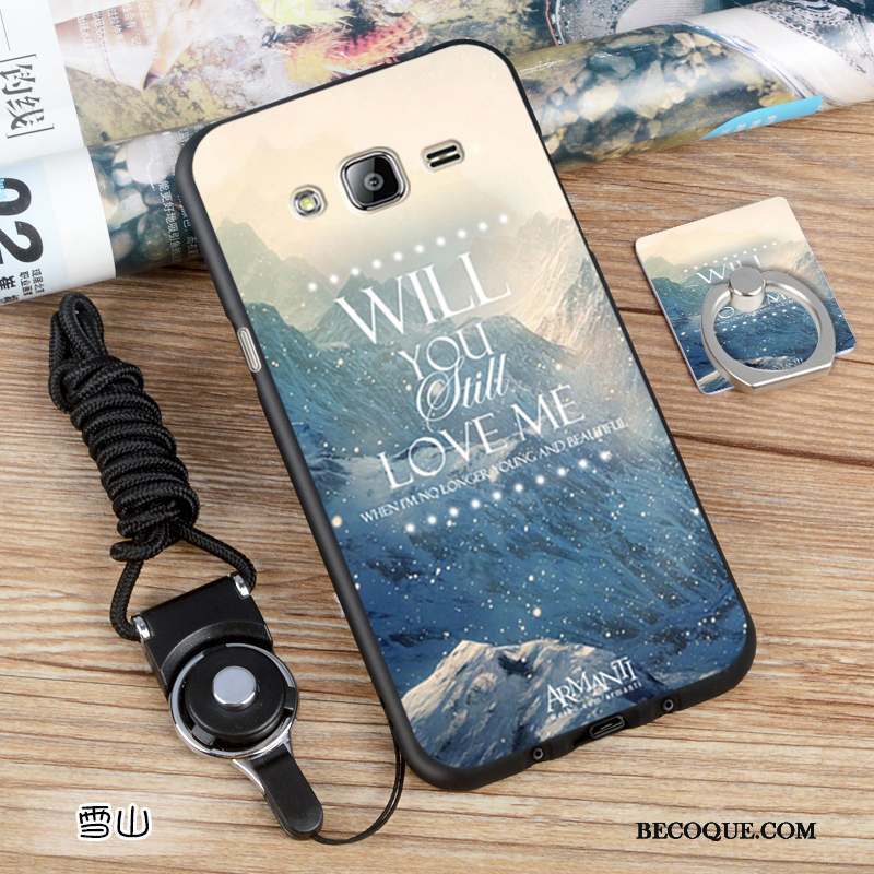Samsung Galaxy J3 2016 Noir Téléphone Portable Coque Protection Étui Personnalisé