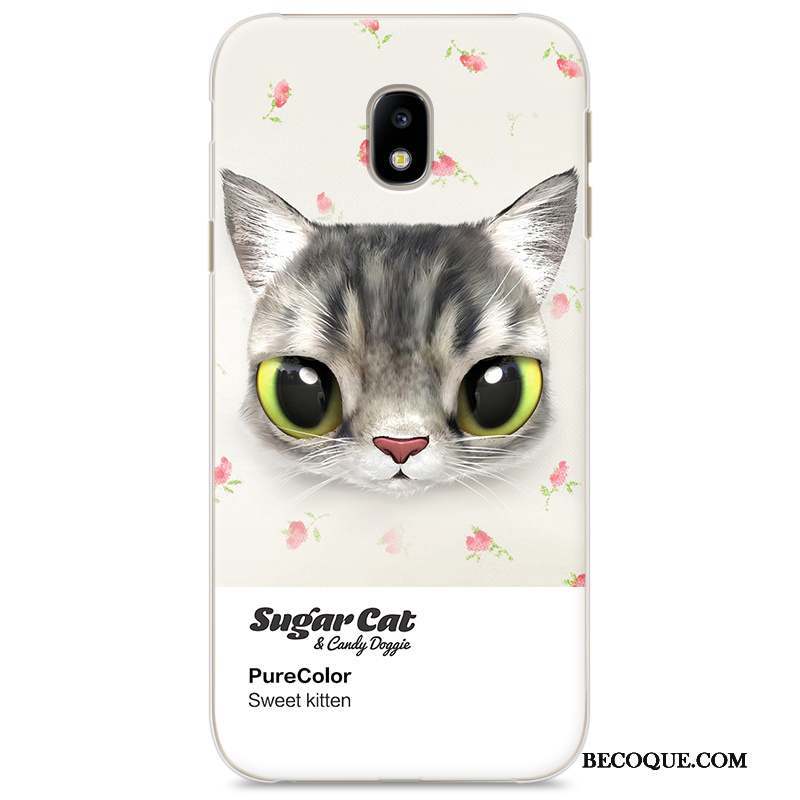 Samsung Galaxy J3 2017 Coque De Téléphone Mignonne Étui Difficile Jaune Dessin Animé