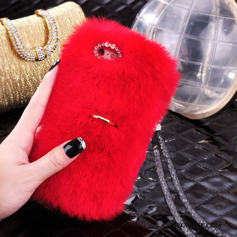 Samsung Galaxy J3 2017 Protection Ornements Suspendus Rouge Coque De Téléphone Strass Étui En Cuir