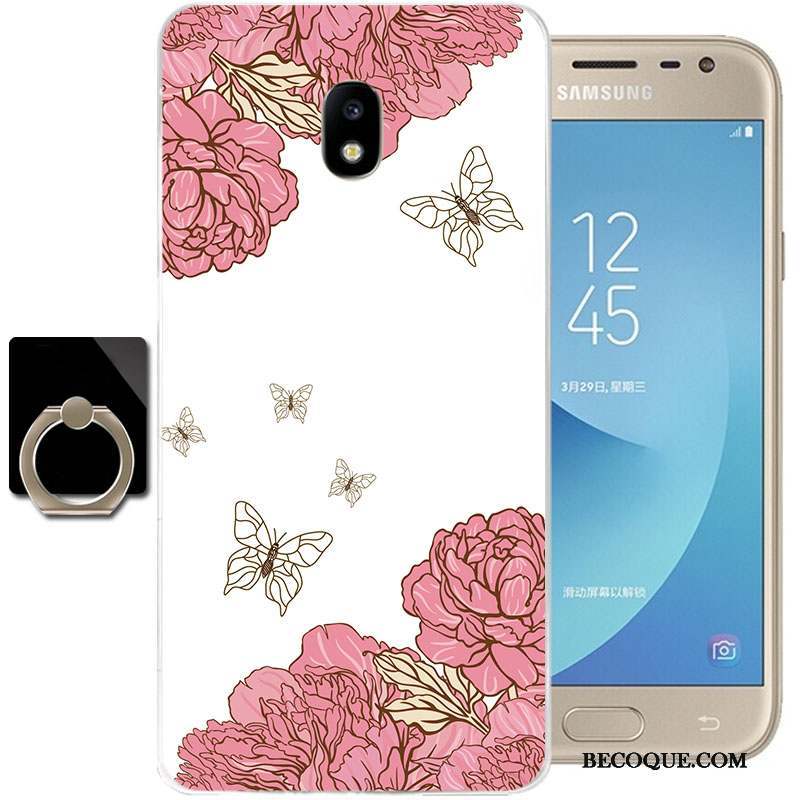 Samsung Galaxy J3 2017 Silicone Coque De Téléphone Transparent Étui Tout Compris Dessin Animé