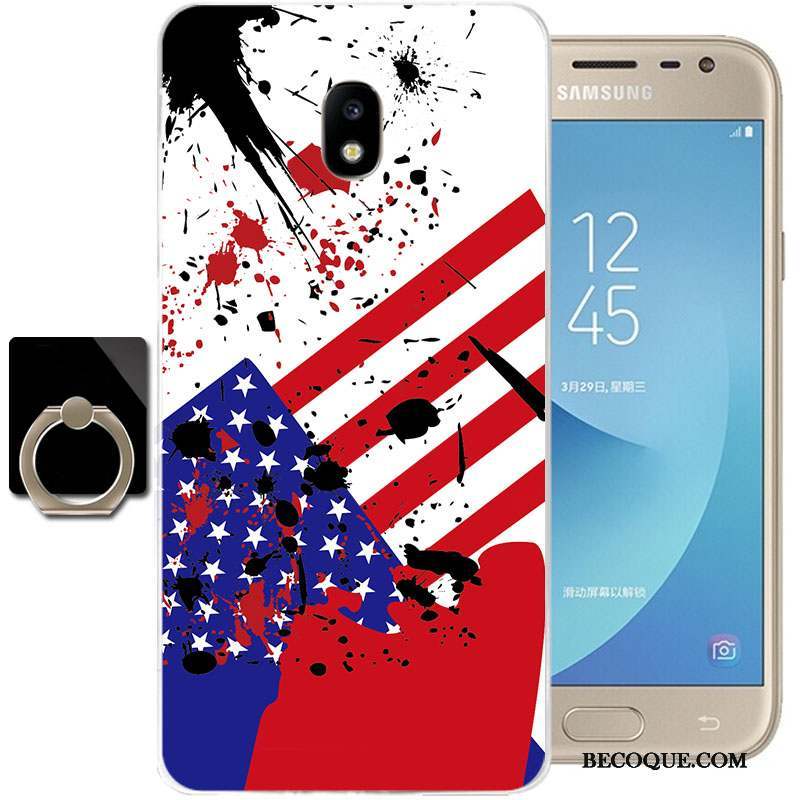 Samsung Galaxy J3 2017 Silicone Coque De Téléphone Transparent Étui Tout Compris Dessin Animé