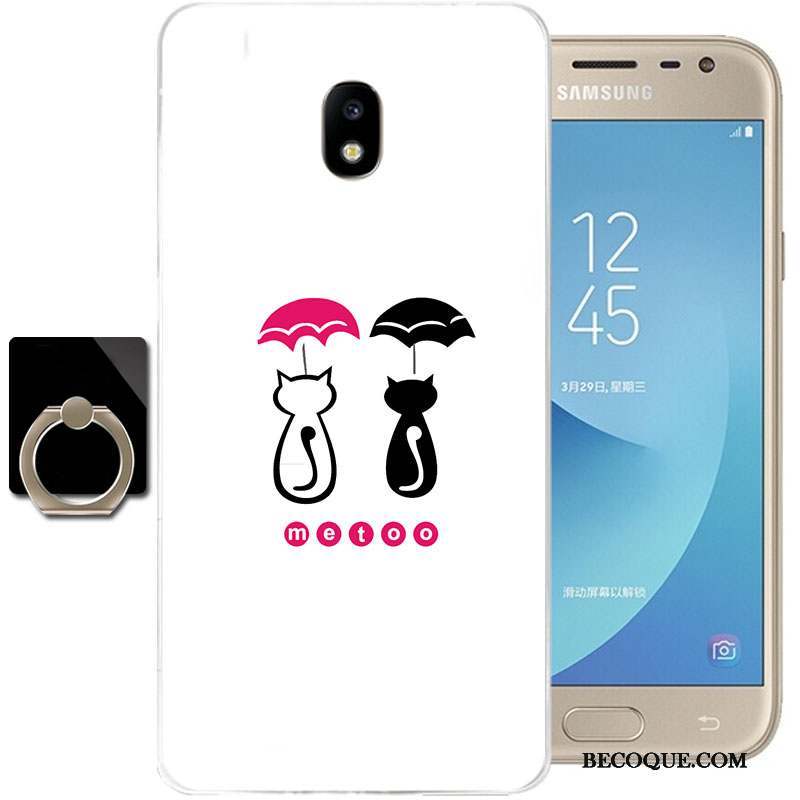 Samsung Galaxy J3 2017 Silicone Coque De Téléphone Transparent Étui Tout Compris Dessin Animé