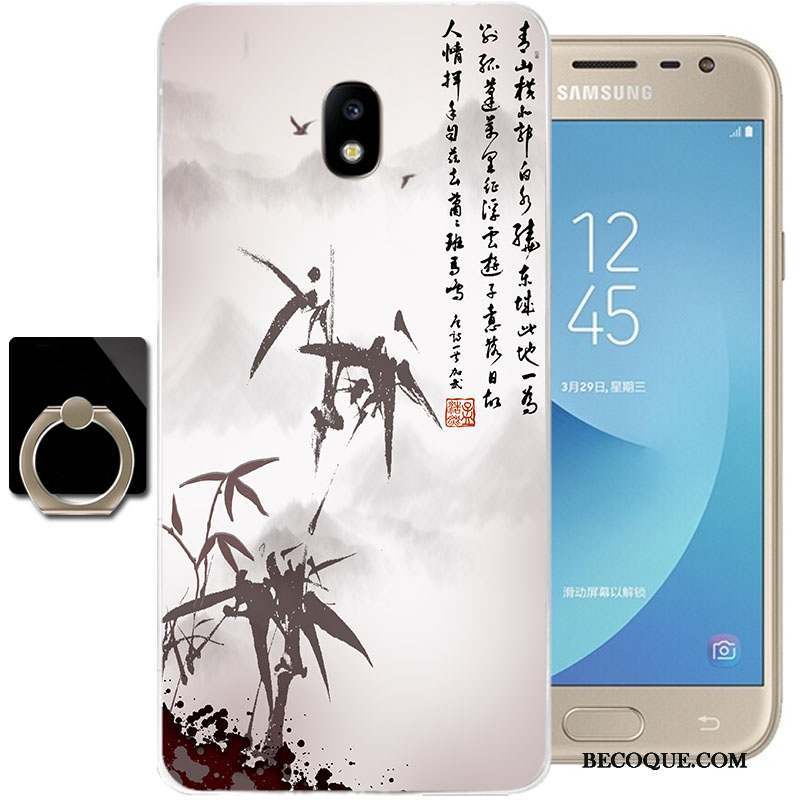 Samsung Galaxy J3 2017 Silicone Coque De Téléphone Transparent Étui Tout Compris Dessin Animé