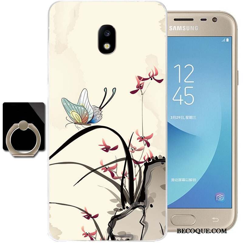 Samsung Galaxy J3 2017 Silicone Coque De Téléphone Transparent Étui Tout Compris Dessin Animé