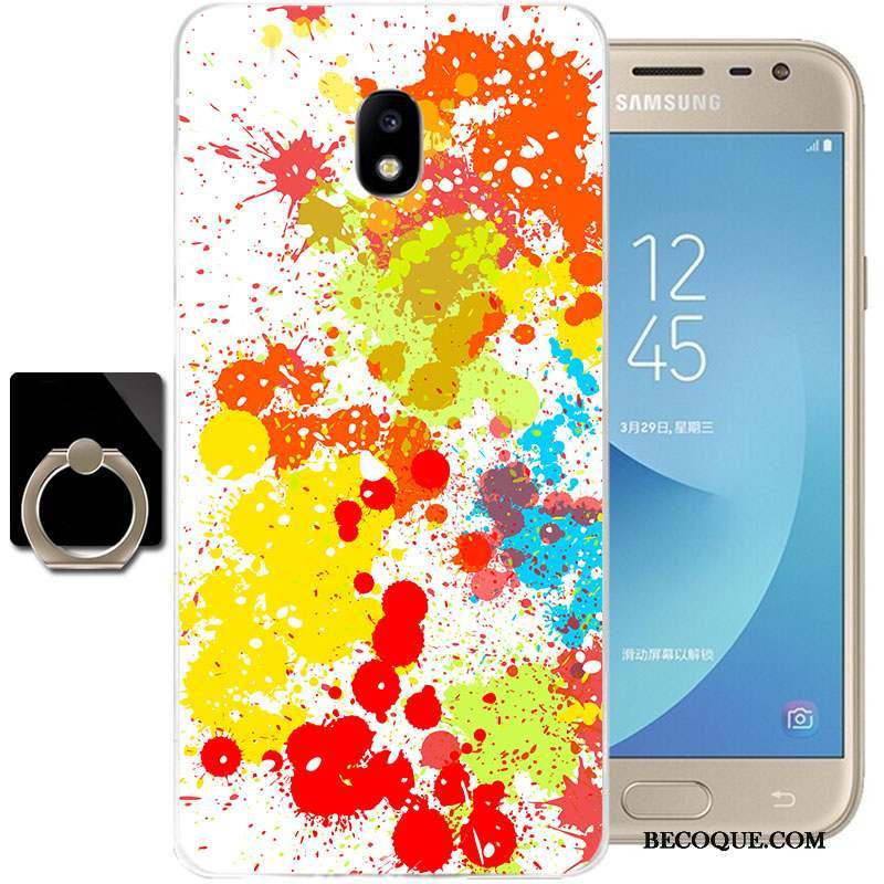 Samsung Galaxy J3 2017 Silicone Coque De Téléphone Transparent Étui Tout Compris Dessin Animé