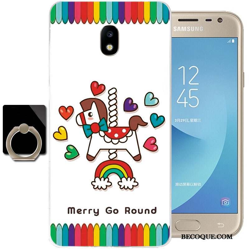 Samsung Galaxy J3 2017 Silicone Coque De Téléphone Transparent Étui Tout Compris Dessin Animé