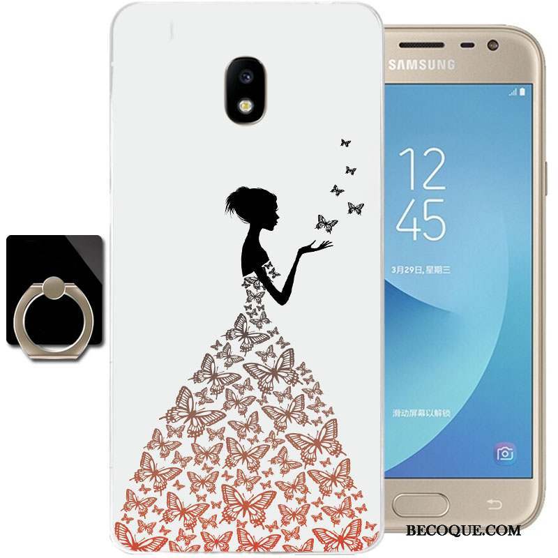 Samsung Galaxy J3 2017 Silicone Coque De Téléphone Transparent Étui Tout Compris Dessin Animé