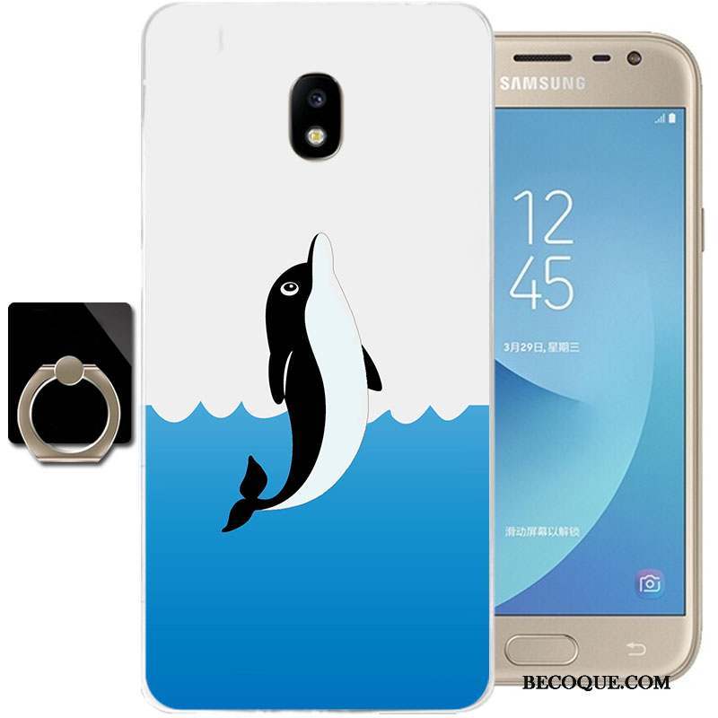 Samsung Galaxy J3 2017 Silicone Coque De Téléphone Transparent Étui Tout Compris Dessin Animé